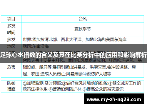 足球心水指数的含义及其在比赛分析中的应用和影响解析 足球心水指数的含义及其在比赛分析中的应用和影响解析